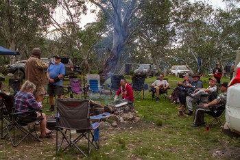 R & R at Lovicks Hut